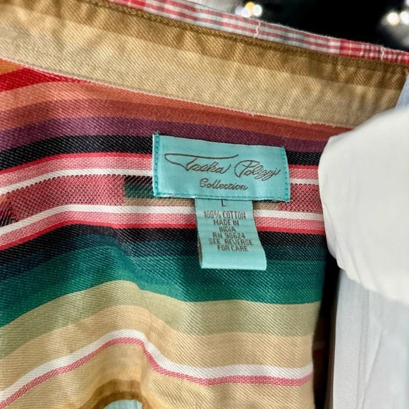 Tasha Polizzi Red and Blue Plaid Jacket with Ruffle Details - Picture 4 of 5